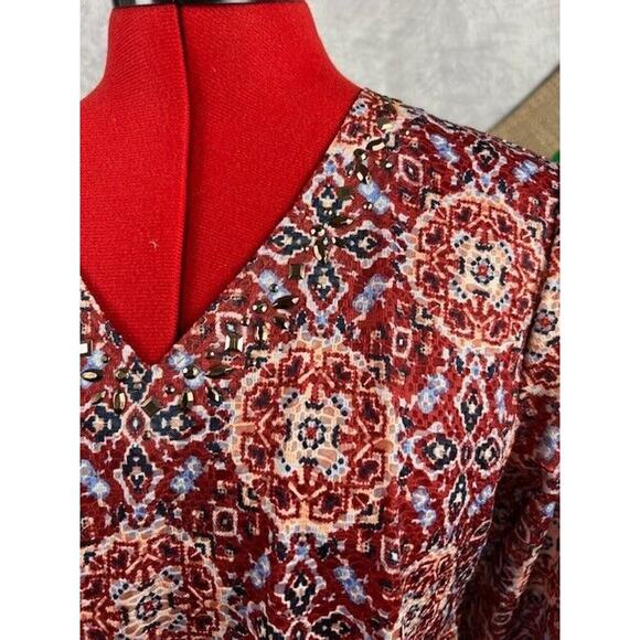 Alfred Dunner Petites Gypsy Moon Blouse Size Petite Medium - Picture 2 of 6